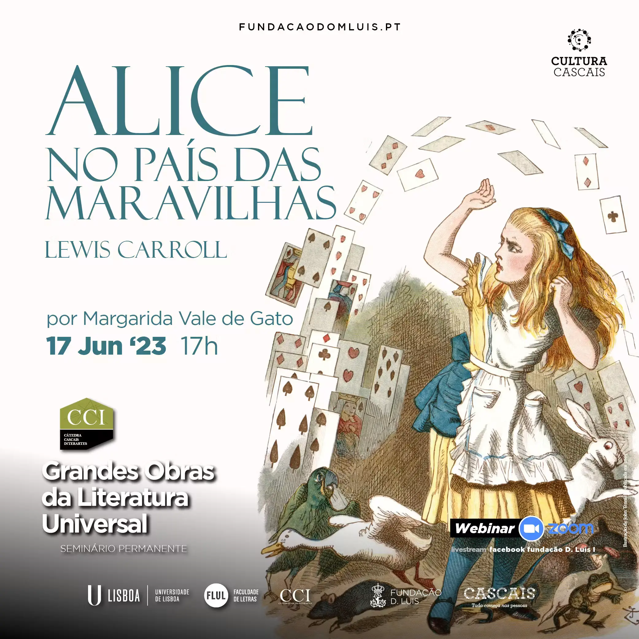 Alice no País das Maravilhas, de Lewis Carroll, por Margarida Vale de Gato